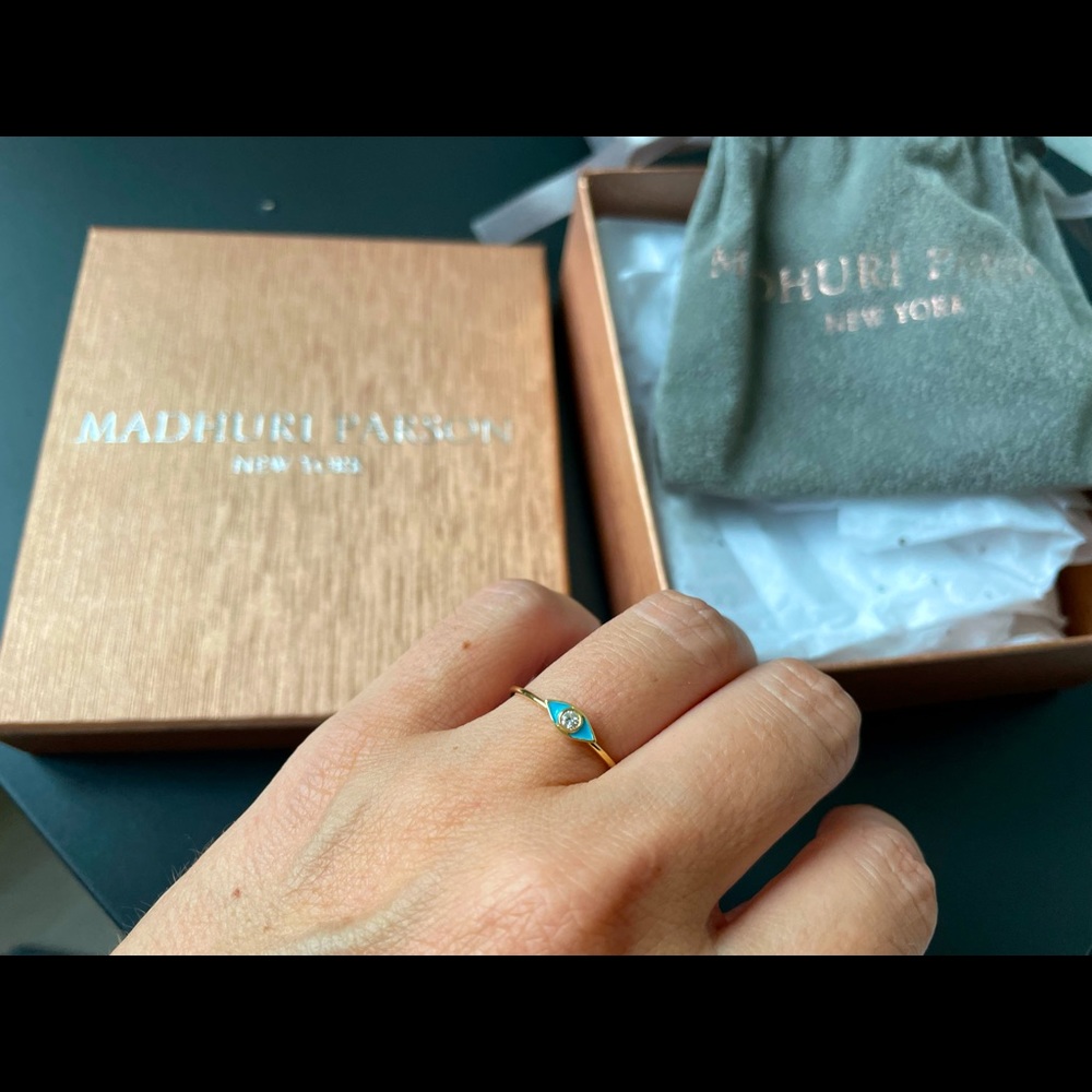 Evil Eye Petite Ring from Madhuri Parson (size 7)